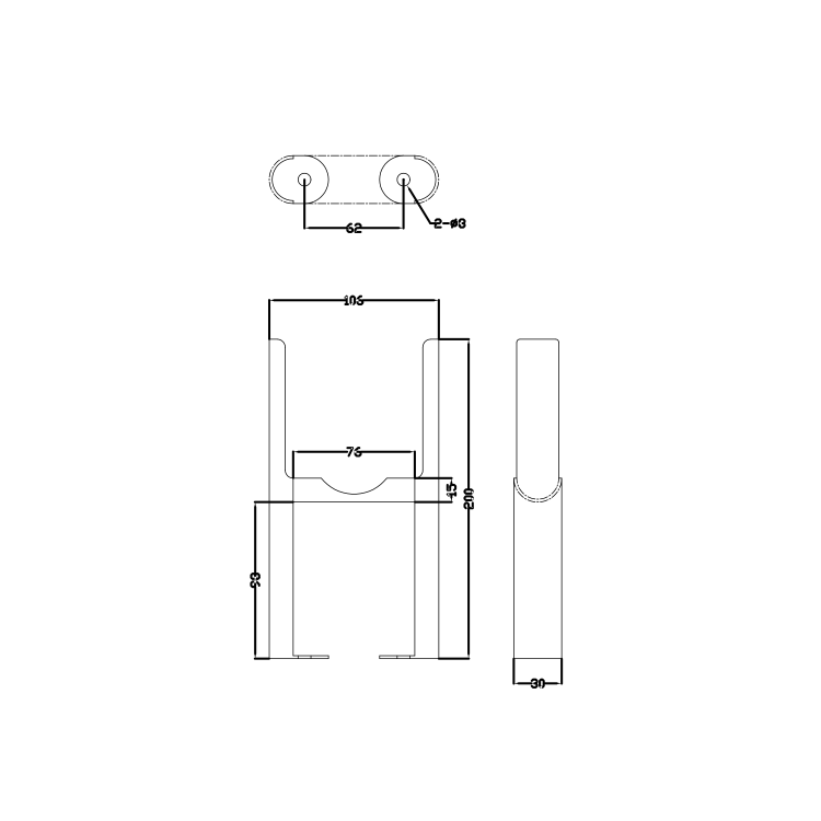 Reggio White Three Column Traditional Radiator Feet