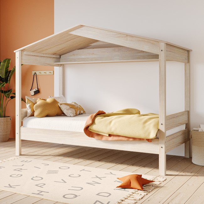 Single House Bed Frame in Pine - Remy
