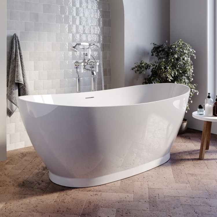 ONLY OPENED - Freestanding Double Ended Bath 1700 x 820mm - Remi