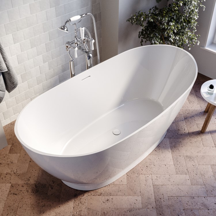 ONLY OPENED - Freestanding Double Ended Bath 1700 x 820mm - Remi