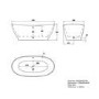 ONLY OPENED - Freestanding Double Ended Bath 1700 x 820mm - Remi