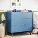Kids Blue Chest of 3 Drawers - Rueben