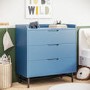Kids Blue Chest of 3 Drawers - Rueben