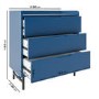 Kids Blue Chest of 3 Drawers - Rueben