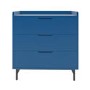 Kids Blue Chest of 3 Drawers - Rueben
