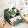 Kids Green Bedside Table with Drawer - Rueben