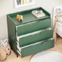 Kids Green Chest of 3 Drawers - Rueben