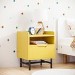 Kids Yellow Bedside Table with Drawer - Rueben