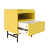 Kids Yellow Bedside Table with Drawer - Rueben