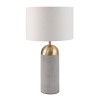 Grey &amp; Gold Concrete Table Lamp - Fairburn