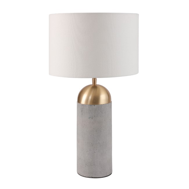 Grey & Gold Concrete Table Lamp - Fairburn