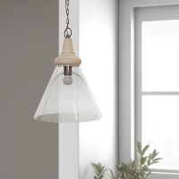 Scandi Style Glass Cone Pendant Light - Durham