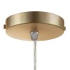 Glass Cone Pendant Light with Brass Finish- Princeton
