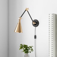 Brass Cone Wall Lamp - Rome