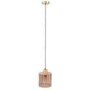 Smoked Glass Brass Pendant Light - Dallas