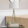 Gold Table Lamp with White Shade - Winslow