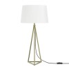 Gold Table Lamp with White Shade - Winslow