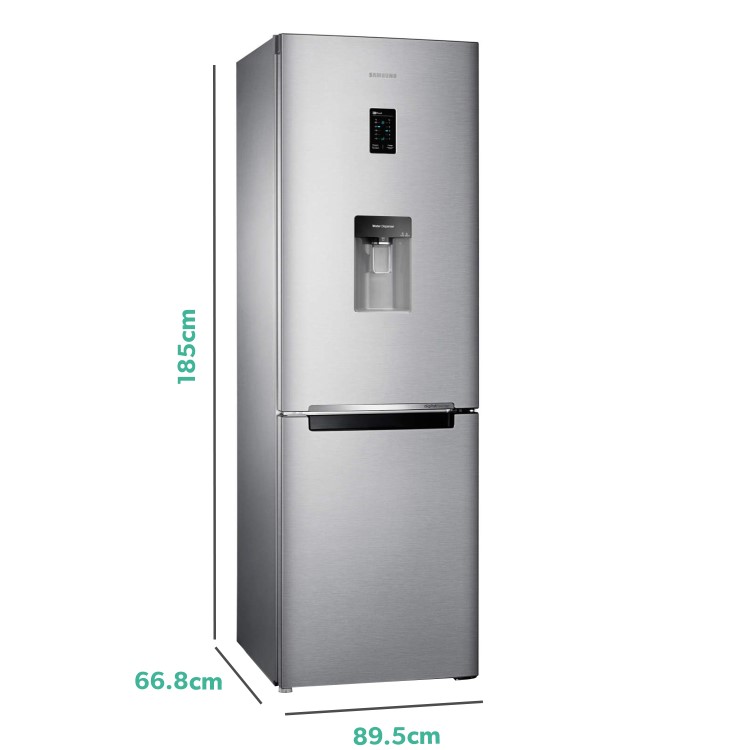 Refurbished Samsung RB31FDRNDSA 308 Litre 60/40 Freestanding Fridge Freezer - Stainless steel