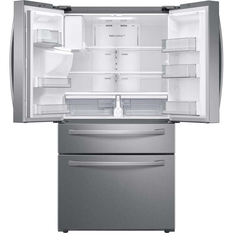 Refurbished Samsung RF24R7201SR Freestanding 510 Litre 75/25 Frost Free American Fridge Freezer