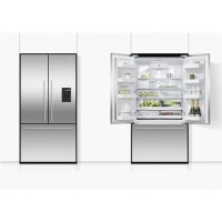 Refurbished Fisher & Paykel RF540ADUX5 Freestanding 569 Litre Frost Free American Fridge Freezer Stainless Steel