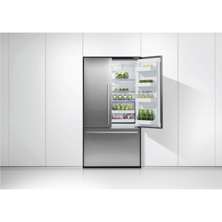 Refurbished Fisher & Paykel RF540ADUX5 Freestanding 569 Litre Frost Free American Fridge Freezer Stainless Steel
