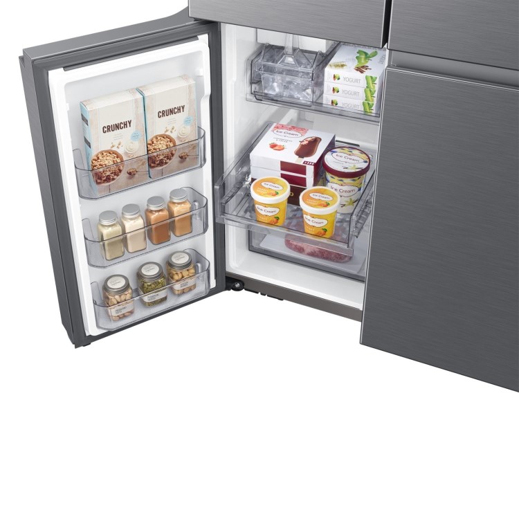 Samsung 649 Litre Four Door American Fridge Freezer with Autofill Pitcher - Stainless Steel