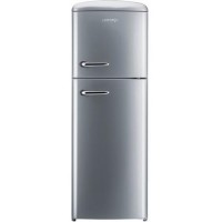 Gorenje RF60309OX Retro Style Right Hand Hinge Top Mount Freestanding Fridge Freezer Metallic Grey