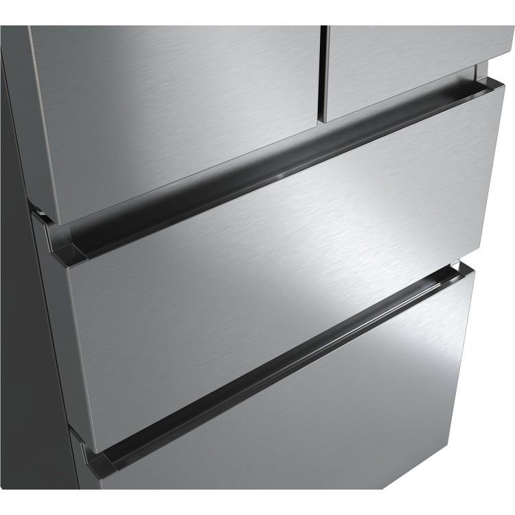 Refurbished Hisense RF632N4BCF Freestanding 435 Litre 60/40 American Fridge Freezer