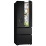 Hisense PureFlat Slim 485 Litre French Style American Fridge Freezer - Black