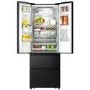 Hisense PureFlat Slim 485 Litre French Style American Fridge Freezer - Black