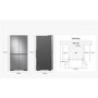 Samsung 647 Litre Four Door American Fridge Freezer With Beverage Centre  - Refined Inox