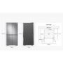 Samsung 647 Litre Four Door American Fridge Freezer With Beverage Centre  - Refined Inox 
