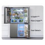 Samsung 647 Litre Four Door American Fridge Freezer With Beverage Centre  - Refined Inox