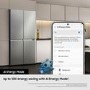Refurbished Samsung Bespoke RF65DB970E22EU Freestanding 645 Litre Frost Free American Fridge Freezer Black