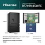 Hisense 579 Litre PureFlat French Door American Fridge Freezer - Black Steel