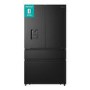 Hisense 579 Litre PureFlat French Door American Fridge Freezer - Black Steel