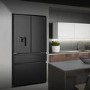 Hisense 579 Litre PureFlat French Door American Fridge Freezer - Black Steel
