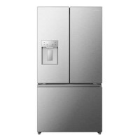 Hisense 634 Litre French Style American Fridge Freezer - Stainless Steel