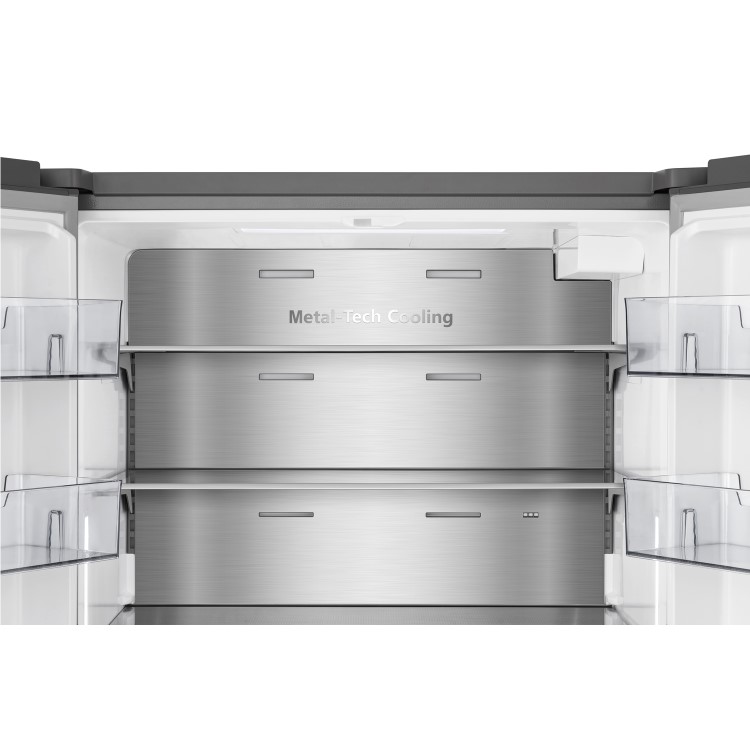 Refurbished Hisense RF815N4SESE 634 Litre American Fridge Freezer Stainless Steel