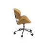 Tan Faux Leather Swivel Office Chair - Rafa