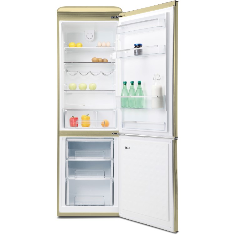 Galanz RFFK002C 300 Litre Freestanding Fridge Freezer 60/40 Split Retro Fast Freeze 60cm Wide - Cream