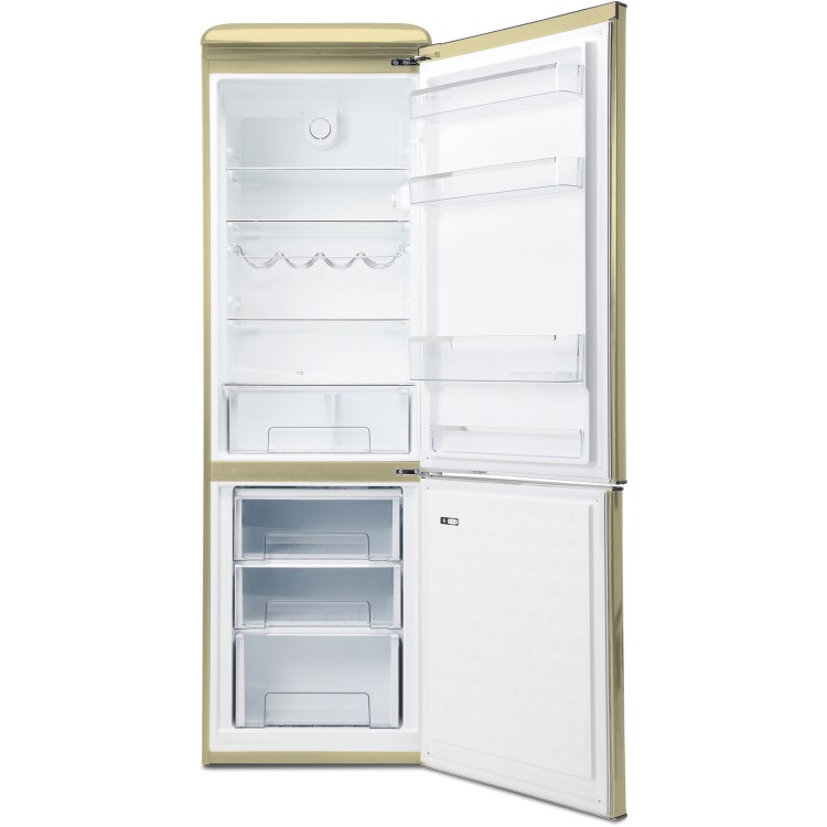 Galanz RFFK002C 300 Litre Freestanding Fridge Freezer 60/40 Split Retro Fast Freeze 60cm Wide - Cream