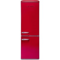 Galanz RFFK002R 300 Litre Freestanding Fridge Freezer Retro 60/40 Split Fast Freeze 60cm Wide - Red