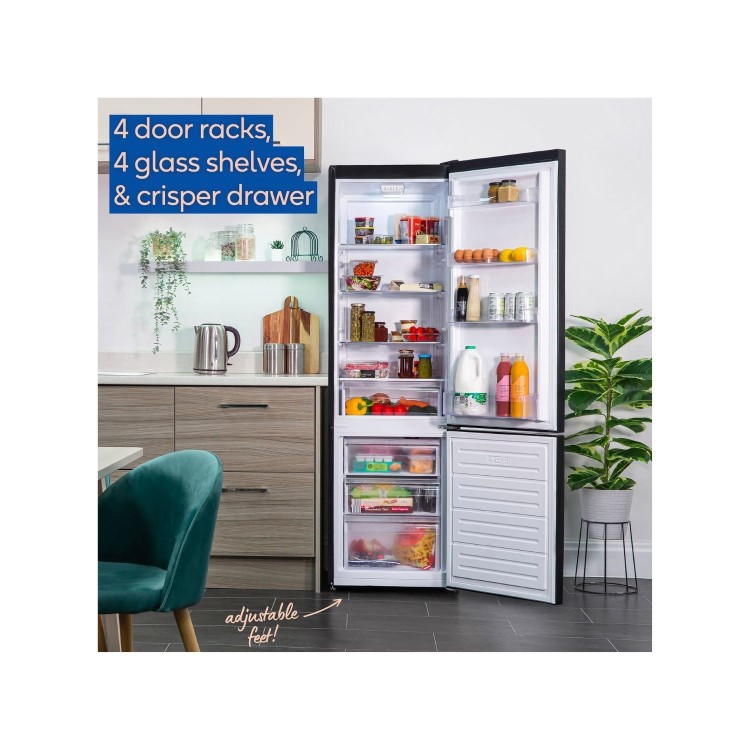 Russell Hobbs 279 Litre 70/30 Freestanding Fridge Freezer - Black