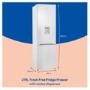 Russell Hobbs 279 Litre 70/30 Freestanding Fridge Freezer with Water Dispenser - White