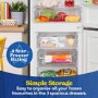 Russell Hobbs 245 Litre 50/50 Fridge Freezer with Water Dispenser - Black