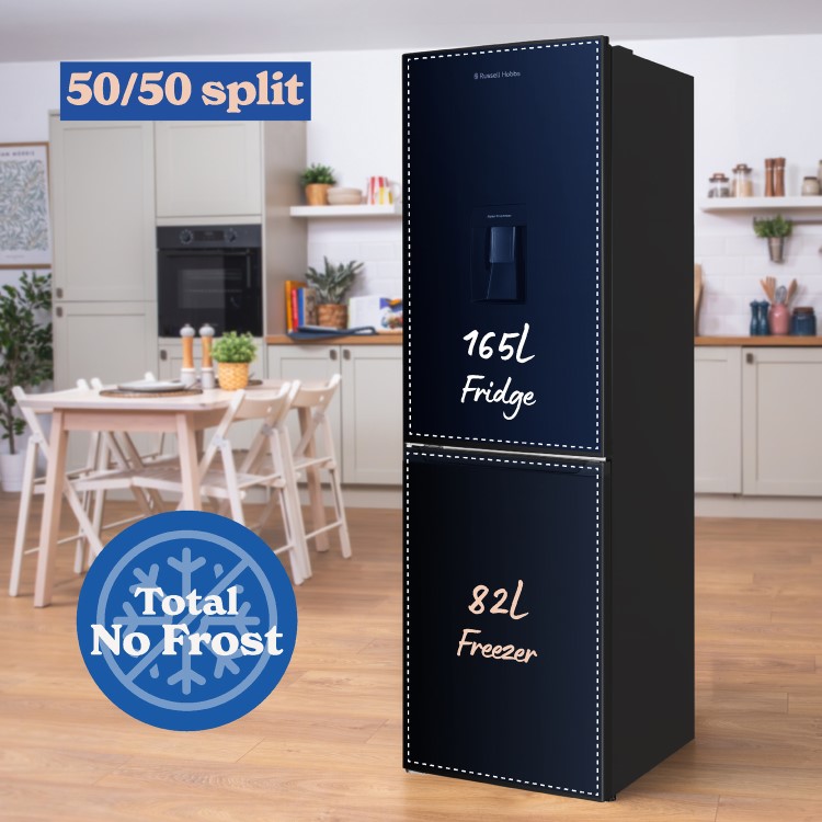Russell Hobbs 247 Litre 50/50 Fridge Freezer - Black
