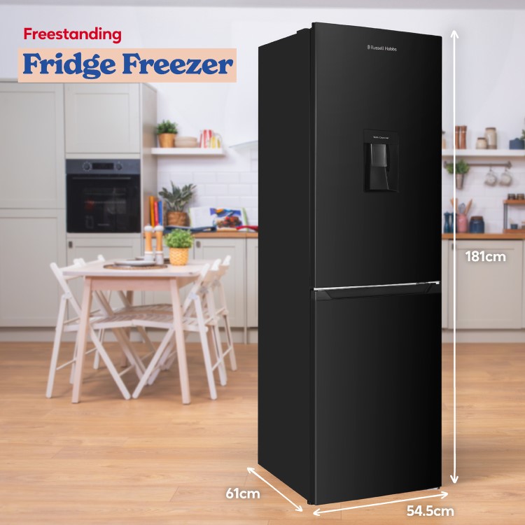 Russell Hobbs 247 Litre 50/50 Fridge Freezer - Black