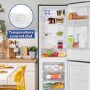 Russell Hobbs 245 Litre 50/50 Fridge Freezer with Water Dispenser - Black Steel