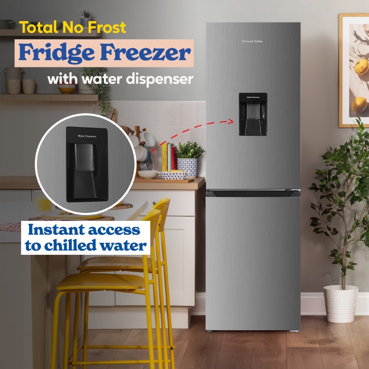 Russell Hobbs 247 Litre 50/50 Fridge Freezer - Stainless Steel